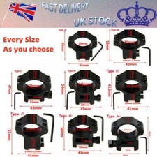 30mm 25.4mm 1" Ring Rifle Scope Mount Tactical 11mm & 20mm Picatinny/ww Rail