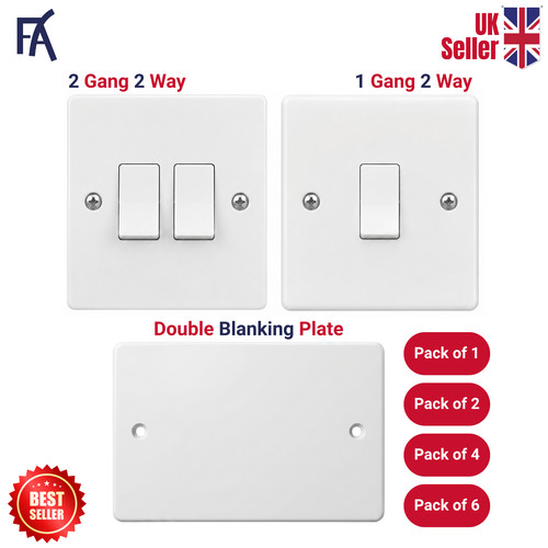 Single double light switch - single, or