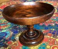 Antique Oak Treen Fruit Bowl