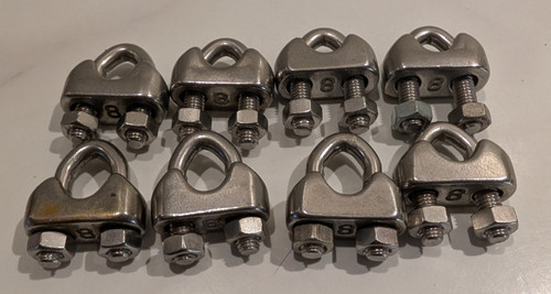 8mm wire rope clamp bull - wire,