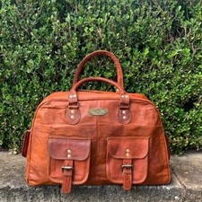 Bag Genuine Leather Weekend Overnight Duffel New Best Travel Gym Luggage Vintage