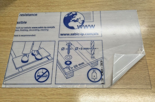 Clear polycarbonate - 1.5,
