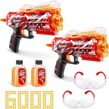 Zuru Xshot Hyper Gel, 2x Stinger Manual Gel Blasters, 3000 Gel Balls, 2 Glasses 