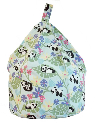 Kids panda bean bag purple - bag,