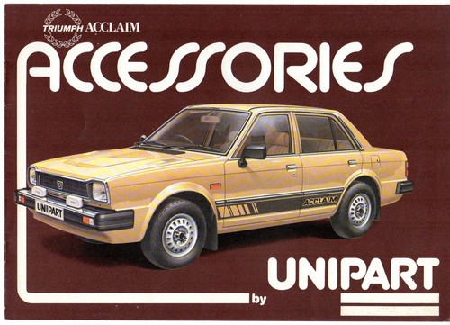 Triumph acclaim unipart - triumph,