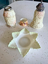 ROYAL WORCESTER 3 PIECES OF LOCKE & Co BLUSH IVORY & 1 SMALL WORCESTER DISH