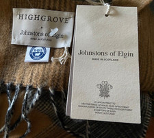 JOHNSTONS of ELGIN 100% WOOL BNWT HIGHGROVE Scarf 180x35 Ideal Christmas Present