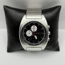 Working DKNY Chronograph NY-5081 Men's 41mm Quartz Watch Silver Tone New Battery
