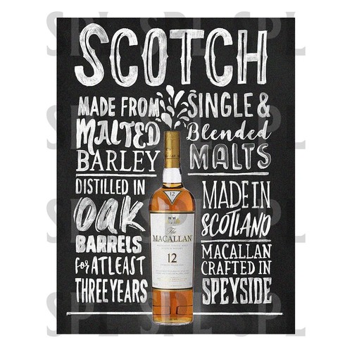 Scotch macallan metal - macallan,