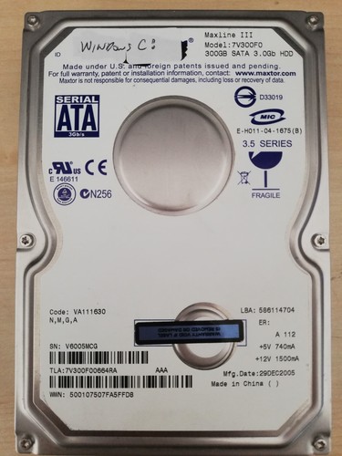 Maxtor diamonmax 7v300f0 - maxtor,