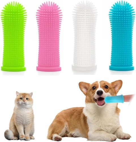 Pet finger toothbrush dogs - 5x,