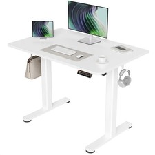 Claiks Electric Standing Desk, Adjustable Height Stand up Desk, 100x60 cm Sit