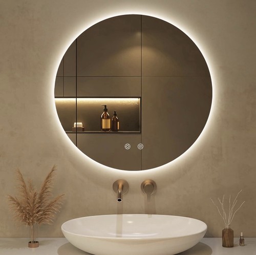 50cm round led bathroom mirror - led,