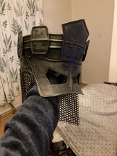  16 gauge LARP king’s helmet with chainmail 