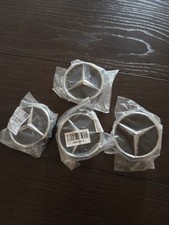 Genuine Mercedes Benz Matte Black Alloy Wheel Centre Hub Caps 75mm x4 B66470200