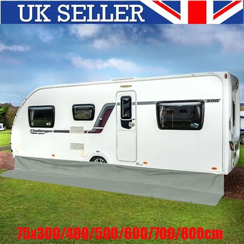 Caravan awning draught - caravan, skirt