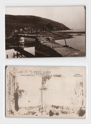 Vintage rppc postcard clarach - vintage,