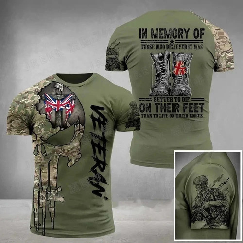 Men army veteran shirt - men's,