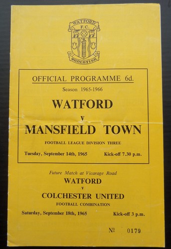 Watford mansfield town - watford,