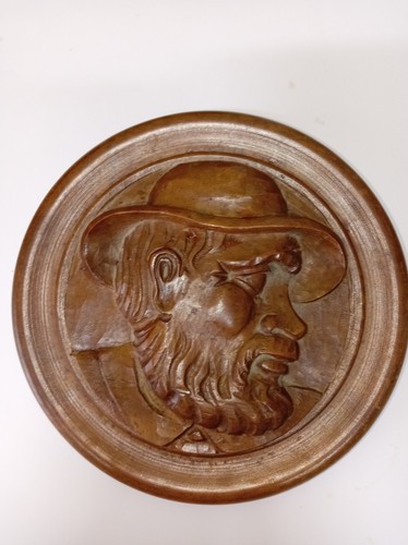 Vintage hand carved wood - hand-carved,