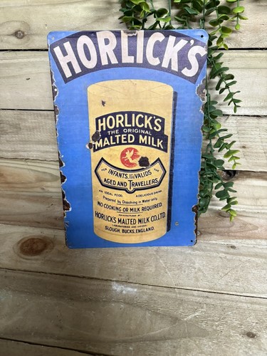 Horlicks steel sign - horlicks,