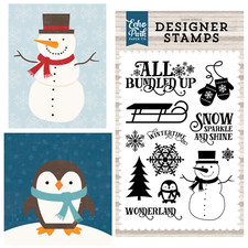 Winter Stamps, Snowman