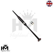 Scottish Highland Bagpipe Practice Chanter Rosewood Black + 2 Reeds New