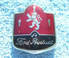VINTAGE 1950s FORD ZEPHYR SIX CONSUL CAR RADIATOR BADGE~ZODIAC MKI GRILLE EMBLEM