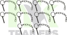 10 x Linch Pin and Chain, 6mm
