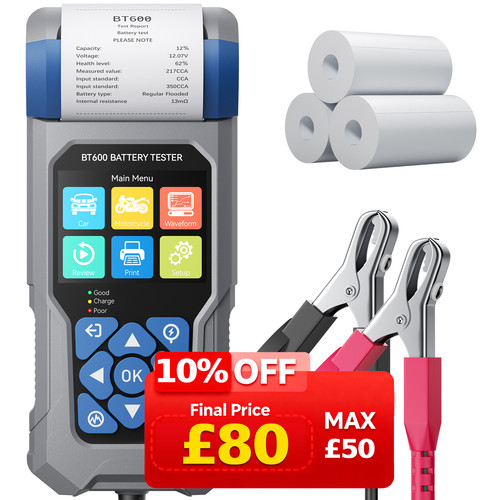 Car battery tester - car, with