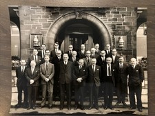 Old Company Photograph. Unknown Black & White Photograph.