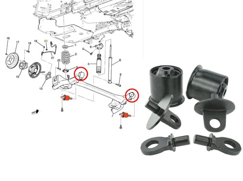 Rear axle carrier subframe - rear,