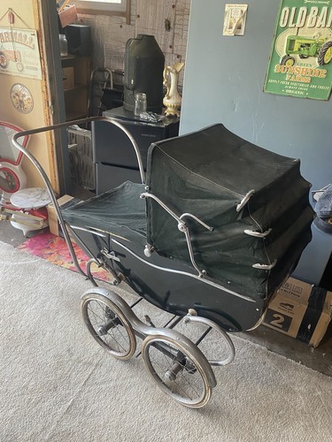 Antique baby buggy - baby,