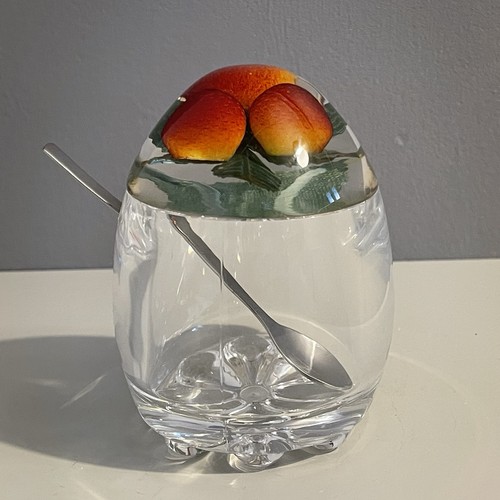 Vintage lucite jam pot - vintage,