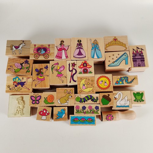 Wooden stamps bundle items - wooden,