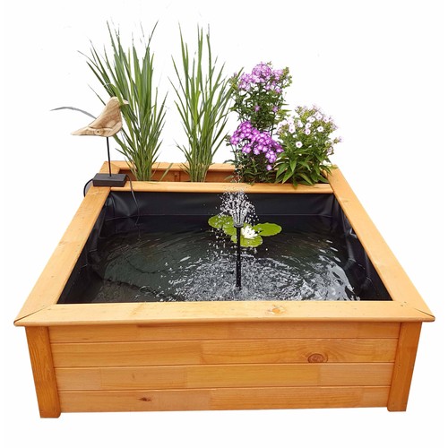 Raised square garden solar - square,