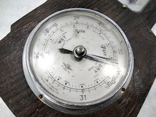 Vintage SB Shortland Smiths Banjo Barometer Wood Base PARTS ONLY Art Deco Style