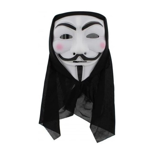 White anonymous with - white,