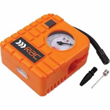 RAC Tyre Inflator Pump Inflater Heavy Duty 12v Mini Air Compressor Car Van Bike
