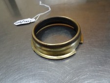 VINTAGE BRASS REAR LIGHT BEZEL RIM UNKNOWN LUCAS MILLER BSA NORTON ARIEL RIGID??