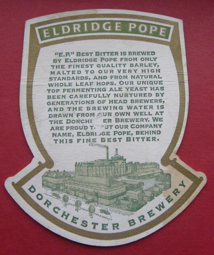Eldridge pope beer mat - eldridge,
