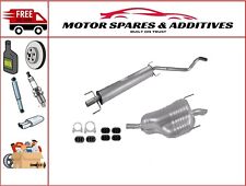EXHAUST FOR VAUXHALL ASTRA H 1.6 1.8 2004-13 - MIDDLE +  REAR + FITTING KIT