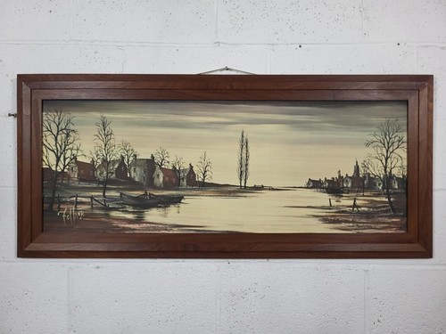 Vintage mid century large - vintage, teak
