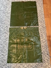 2x Vintage Harrods Green