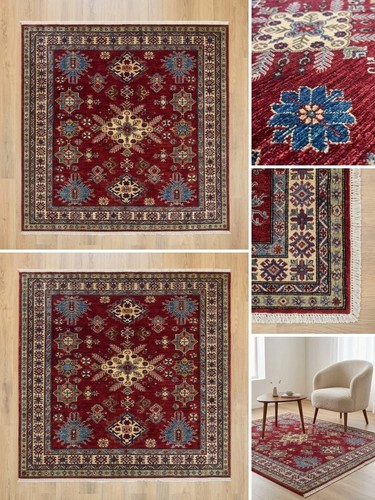 Square handmade super kazak - handmade,
