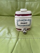 Vintage PORT Wade Royal Victoria Pottery Porcelain Spirit Barrel Dispenser