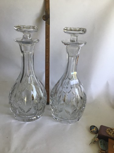 Pair crystal decanters - of,
