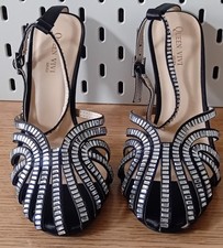 Ladies Dressy Party Shoes Uk 3 Strappy 10cm Stiletto Heel PROM/SPECIAL OCCASION 