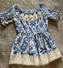 Ladies Antica Sartoria Summer Mini Dress Size 8 To 12