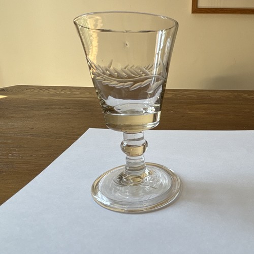 Engraved georgian gin dram - engraved,